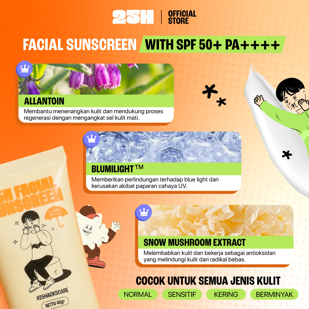 25H Facial Sunscreen Bundle (2pcs)