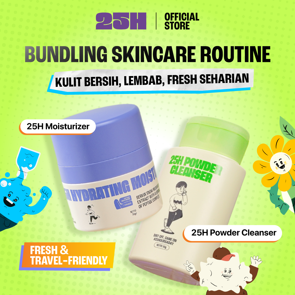 25H Skincare Starter Pack – Membersihkan & Melembabkan Wajah Bro