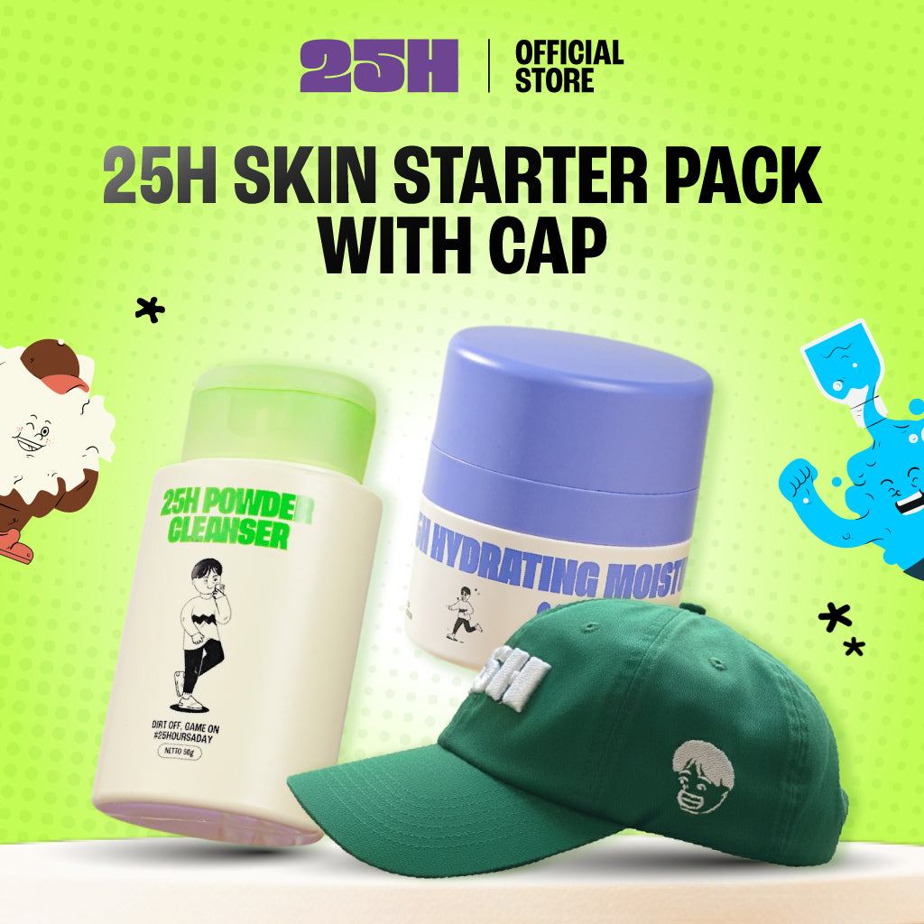 25H Skin Starter Pack with Cap (Cleanser + Moisturizer + 25H Classic Cap)