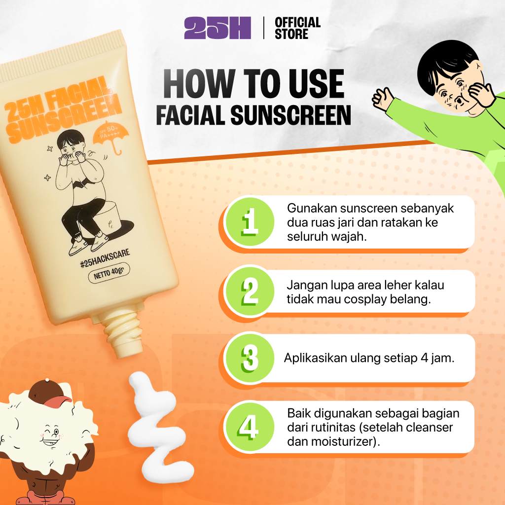 25H Facial Sunscreen - Si Paling Proteksi