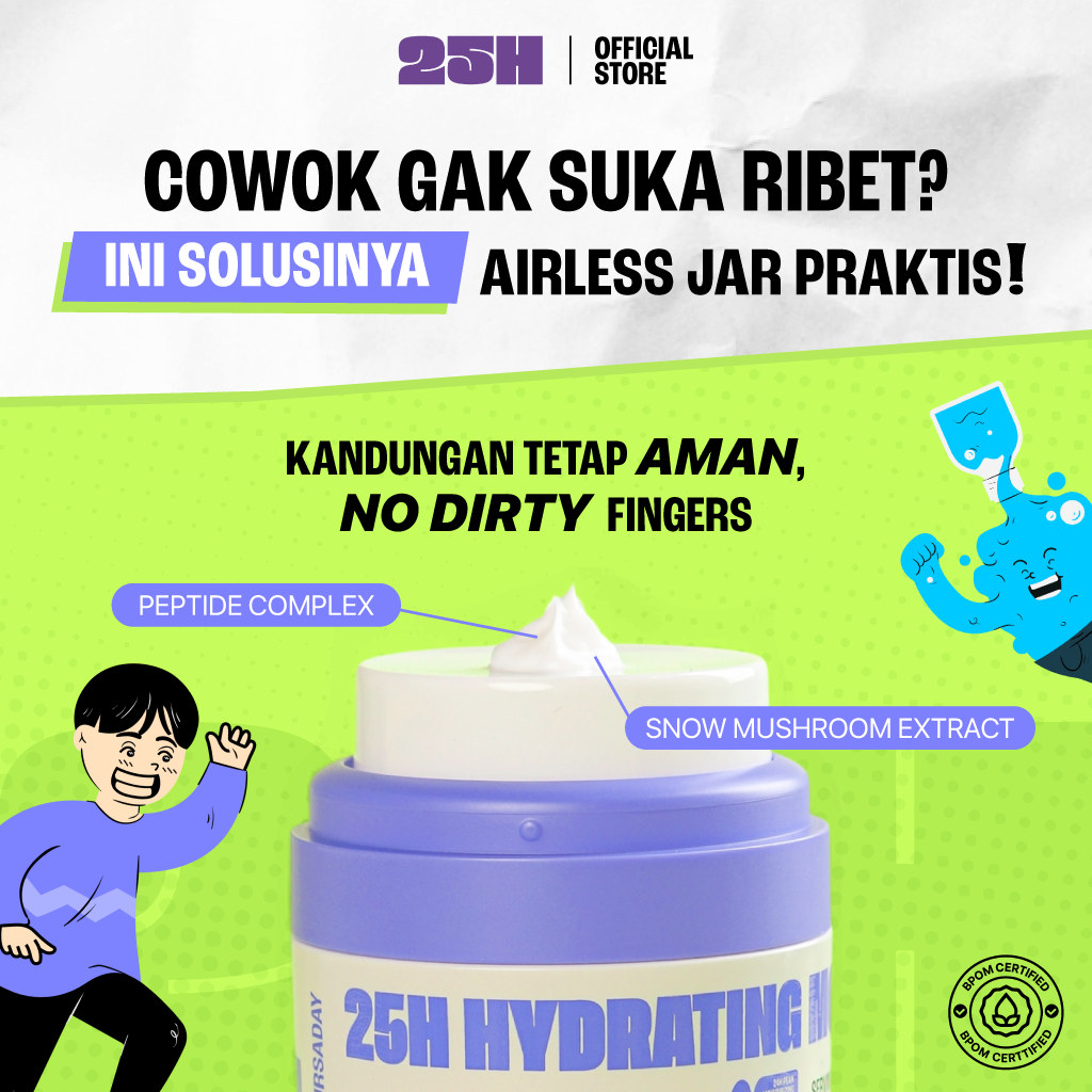 (Bundling) 25H Hydrating Moisturizer - Melembabkan hingga 24 jam