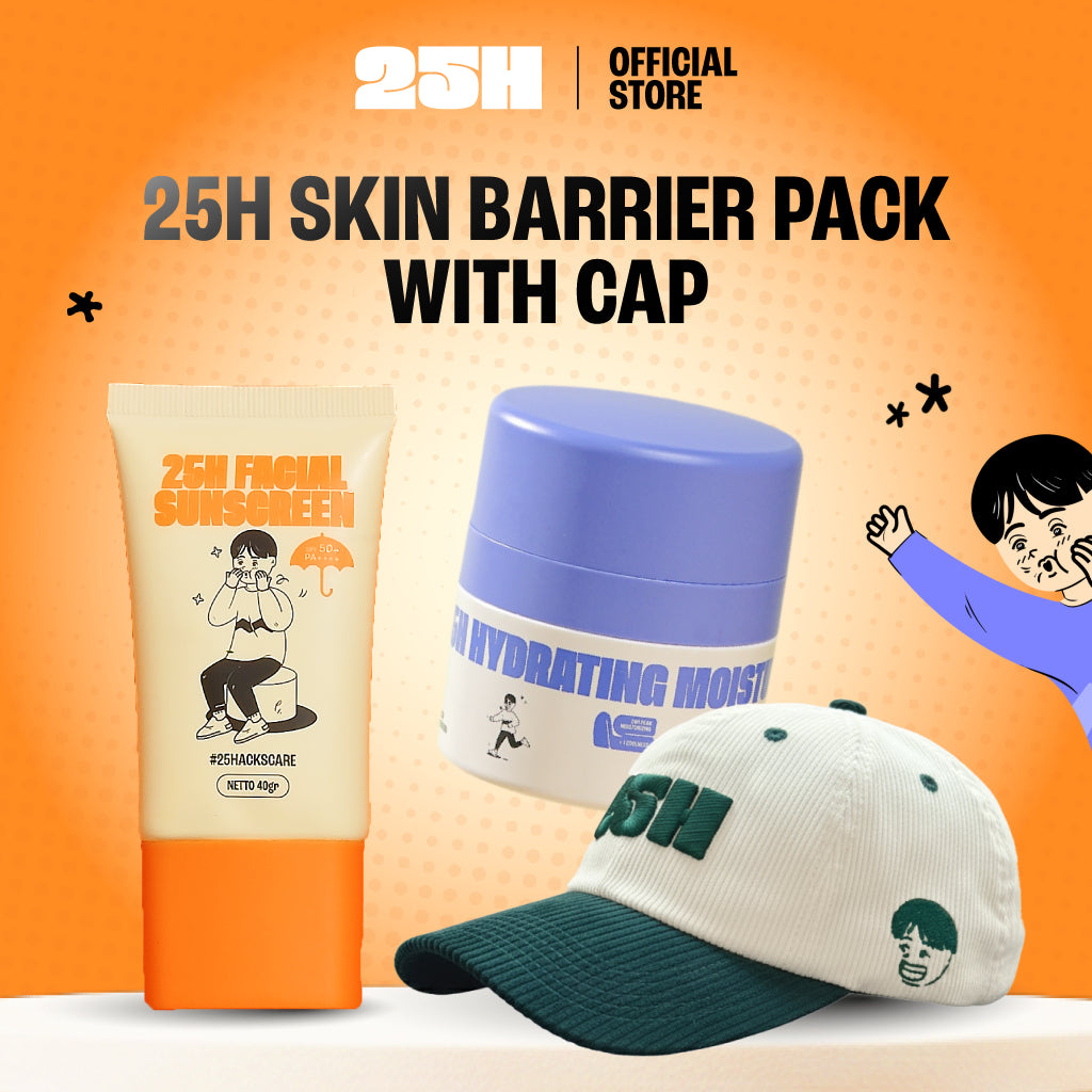 25H Skin Barrier Pack with Cap (Moisturizer + Sunscreen + 25H Classic Cap)