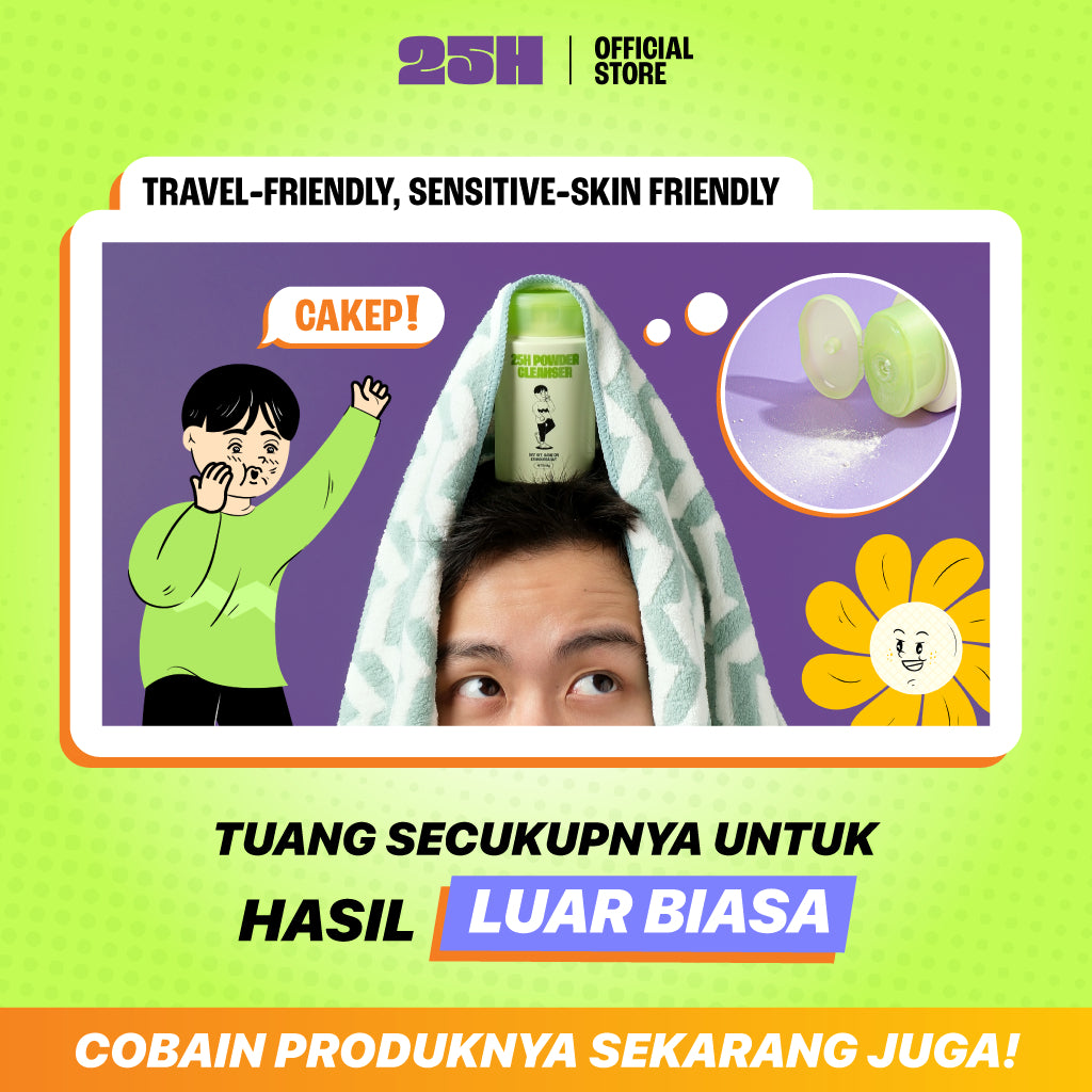 25H Powder Cleanser Triple Bundle (3 pcs) Low Ph & Cocok Untuk Semua Jenis Kulit