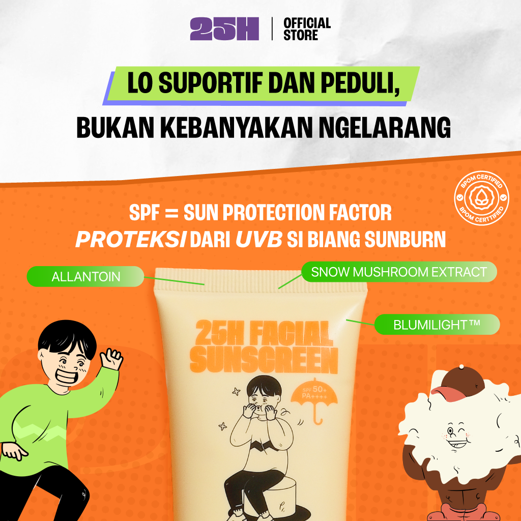25H Facial Sunscreen - Si Paling Proteksi