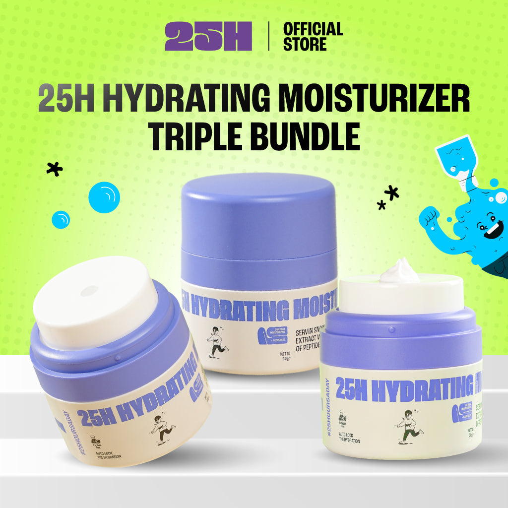 25H Hydrating Moisturizer Triple Bundle (3 pcs) Melembabkan Hingga 24 Jam